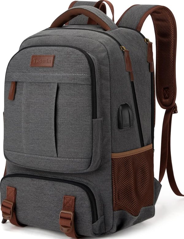 College Laptop Backpack with USB Port – Large Capacity, Comfortable, and Stylish Backpack for 15.6-inch Laptops, Perfect for Students and Professionals