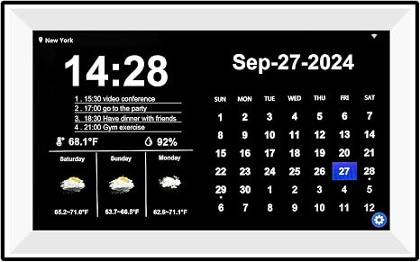 digital desk calendar