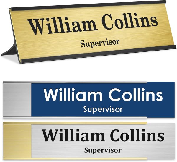 custom acrylic wall name plate