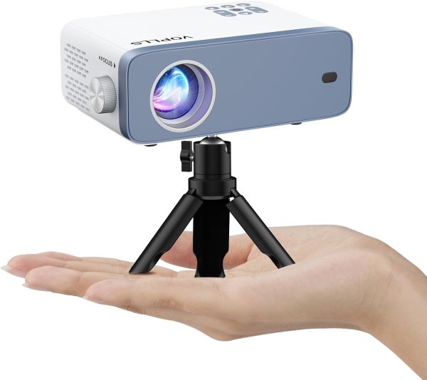 Video Projector – Portable Mini Projector for Home Theater, Outdoor Movies, Gaming, and Travel