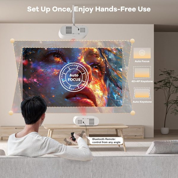 smart projector compatible google tv