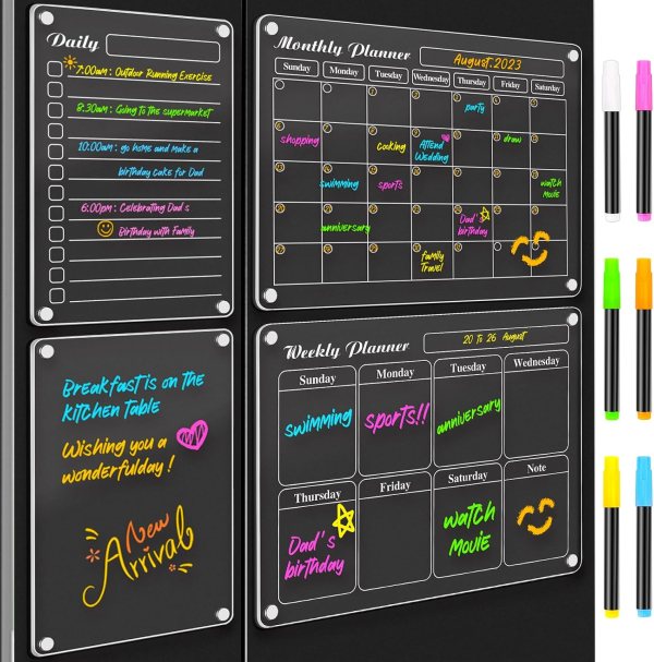 Magnetic Dry Erase Calendar Set