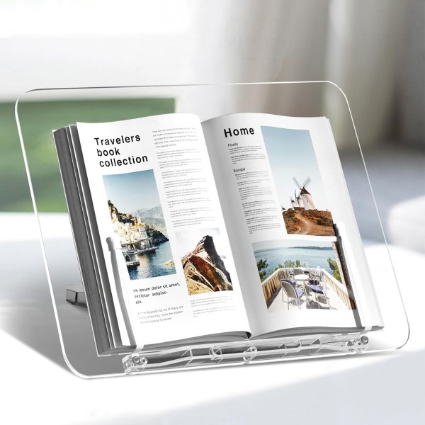 Adjustable book display stand