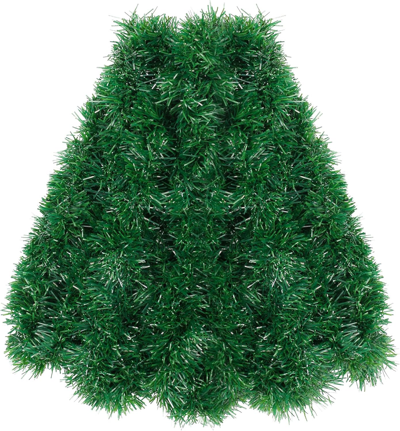 Christmas Decor – Artificial Green Tinsel Garland for Holiday Home Decorations