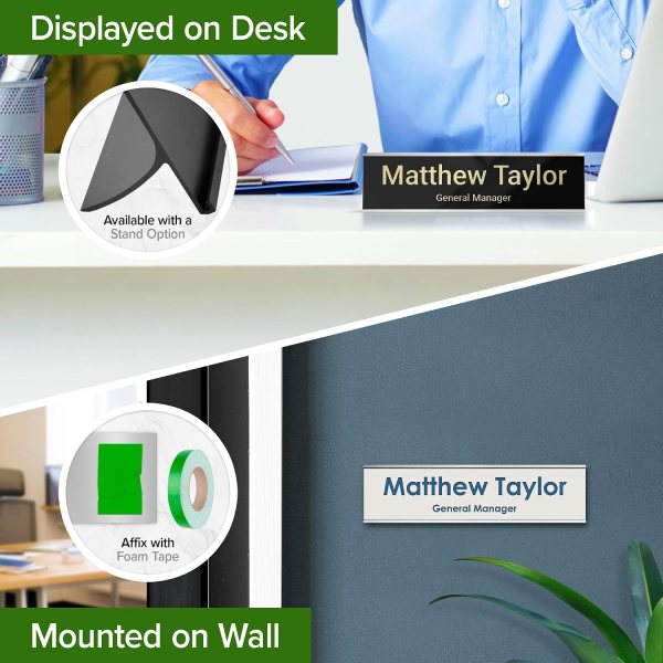 custom acrylic wall name plate