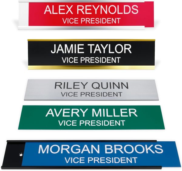 custom engraved office name plate
