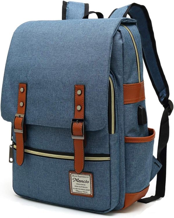 Business Laptop Backpack with USB Charging Port – Stylish and Spacious Backpack for Work, Travel, and College
