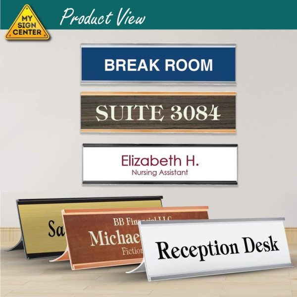 custom acrylic wall name plate