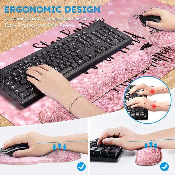 Desk Mat with Wrist Rest