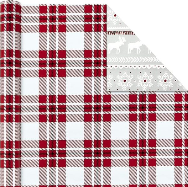 Reversible Christmas Gift Wrap 3-Pack – Holiday Designs for Gifts, Snowy Barn, Vintage Truck & More