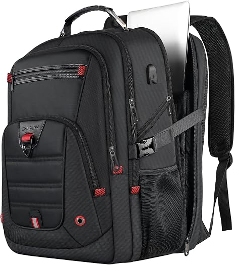 Travel Backpack for Men – 17 Inch Laptop TSA Friendly Large Business Backpack with USB Port, Anti-Theft, Water Resistant College Rucksack