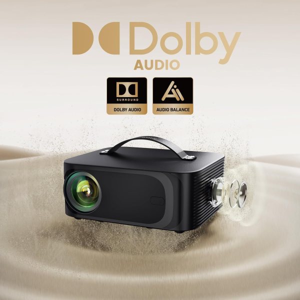 Portable 4K Projector with WiFi & Bluetooth