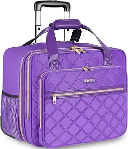 Stylish Business Rolling Bag for Women, Professional Laptop Bag with Wheels, Perfect for Office and Travel