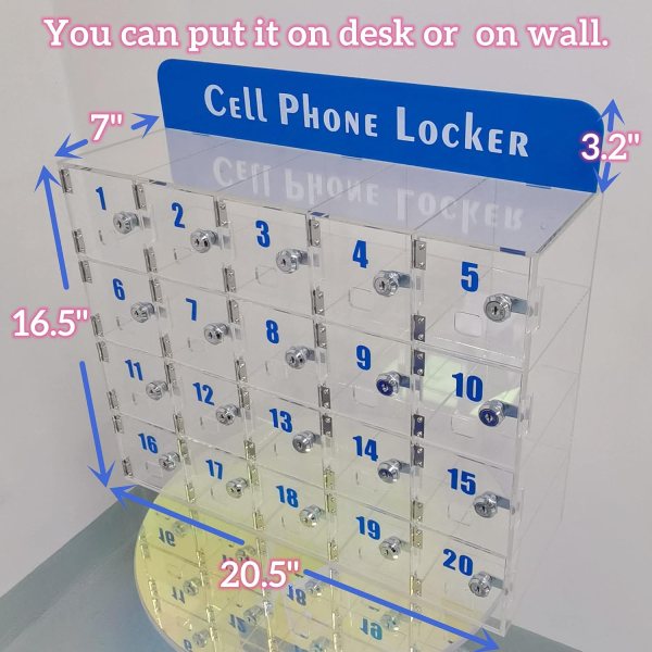 Clear Cell Phone locker