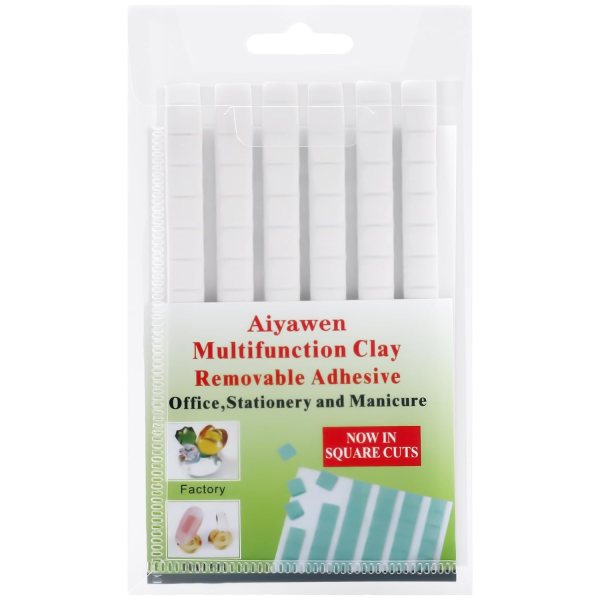 Adhesive Putty, Mounting Putty, Sticky Tack Putty, Removable and Reusable Adhesive Putty, Wall Safe Tack Putty for Wall Hanging Poster/Picture, DIY Art Crafts (White)