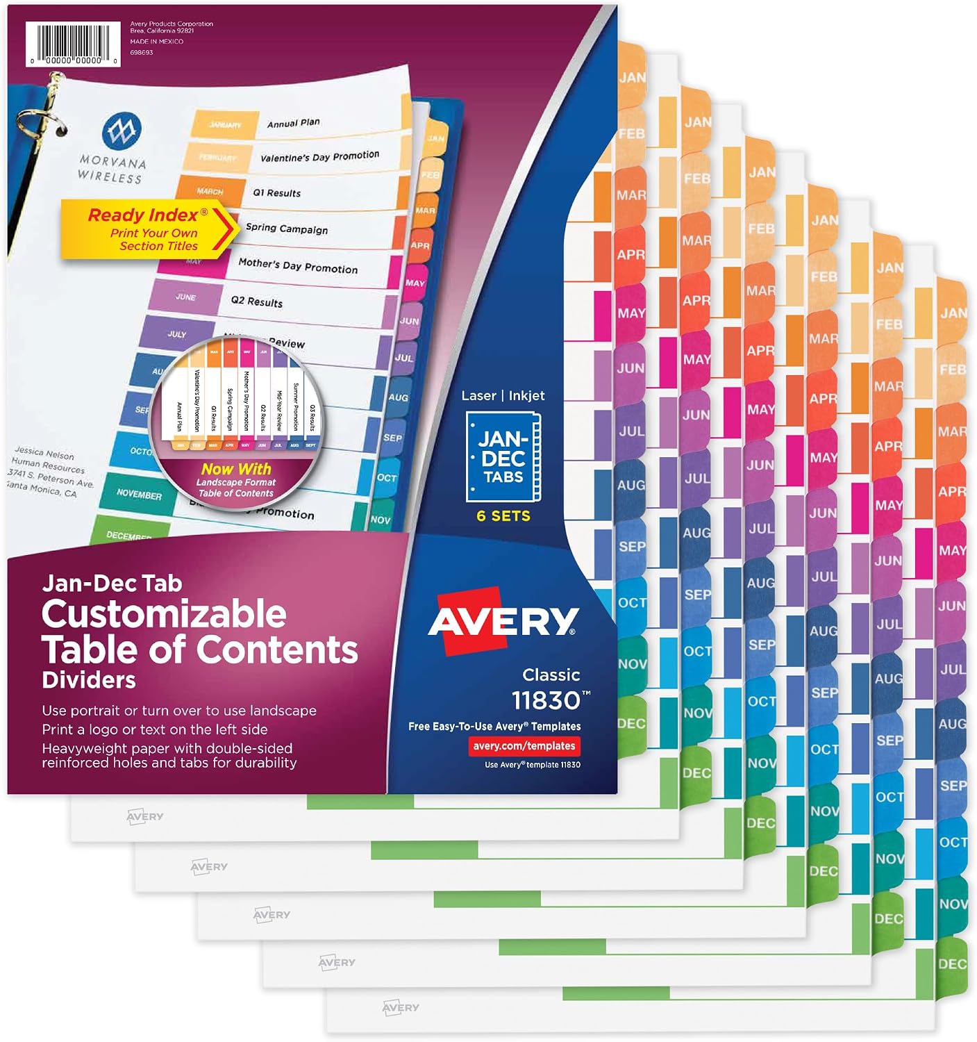 Customizable Tab Dividers