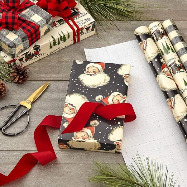Reversible Holiday Wrapping Paper