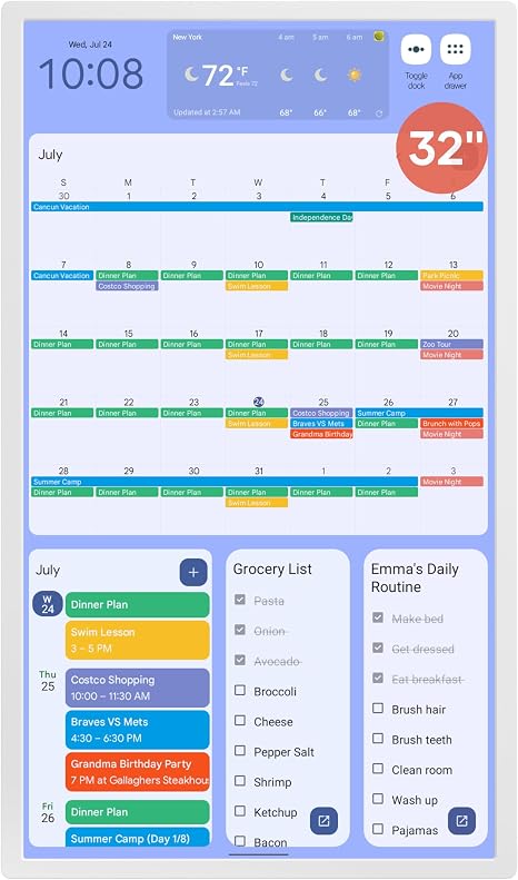 Smart Digital Wall Calendar