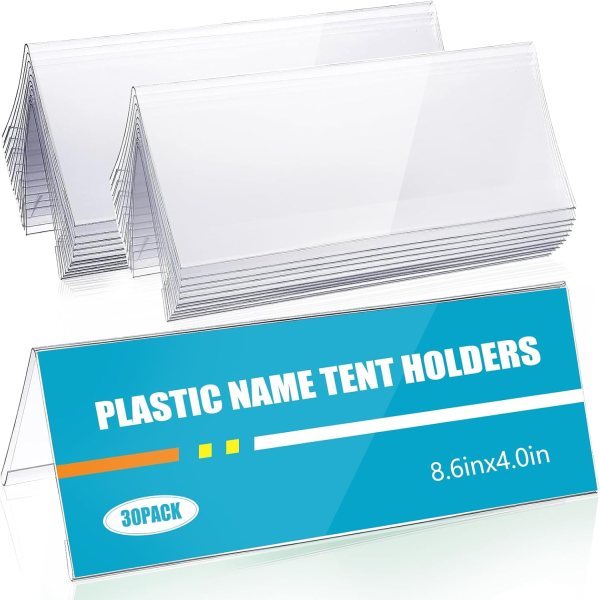 acrylic table name holders