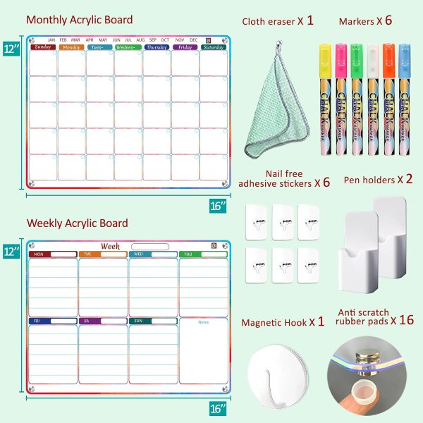 Acrylic Refrigerator Calendar