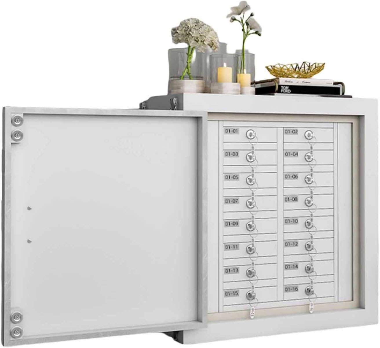 Steel Faraday Box – 16 Slot Lockable Phone Storage Cabinet