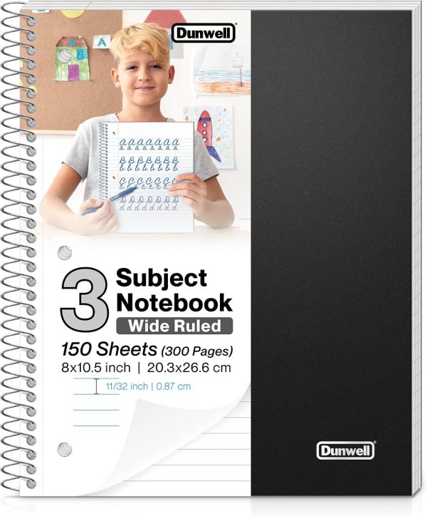 3 Subject Spiral Notebook