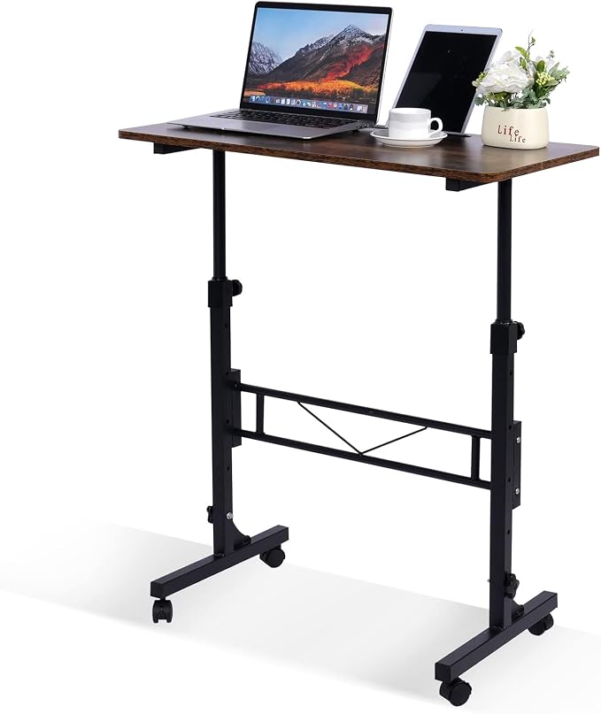 Rolling Desk Adjustable Height