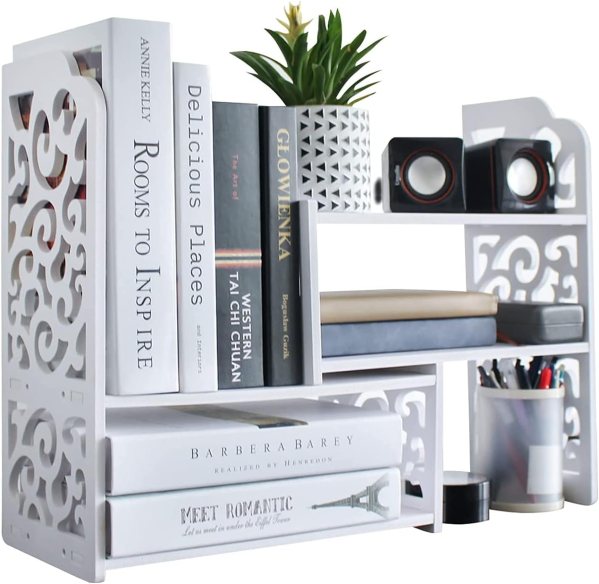 Adjustable Desktop Bookshelf