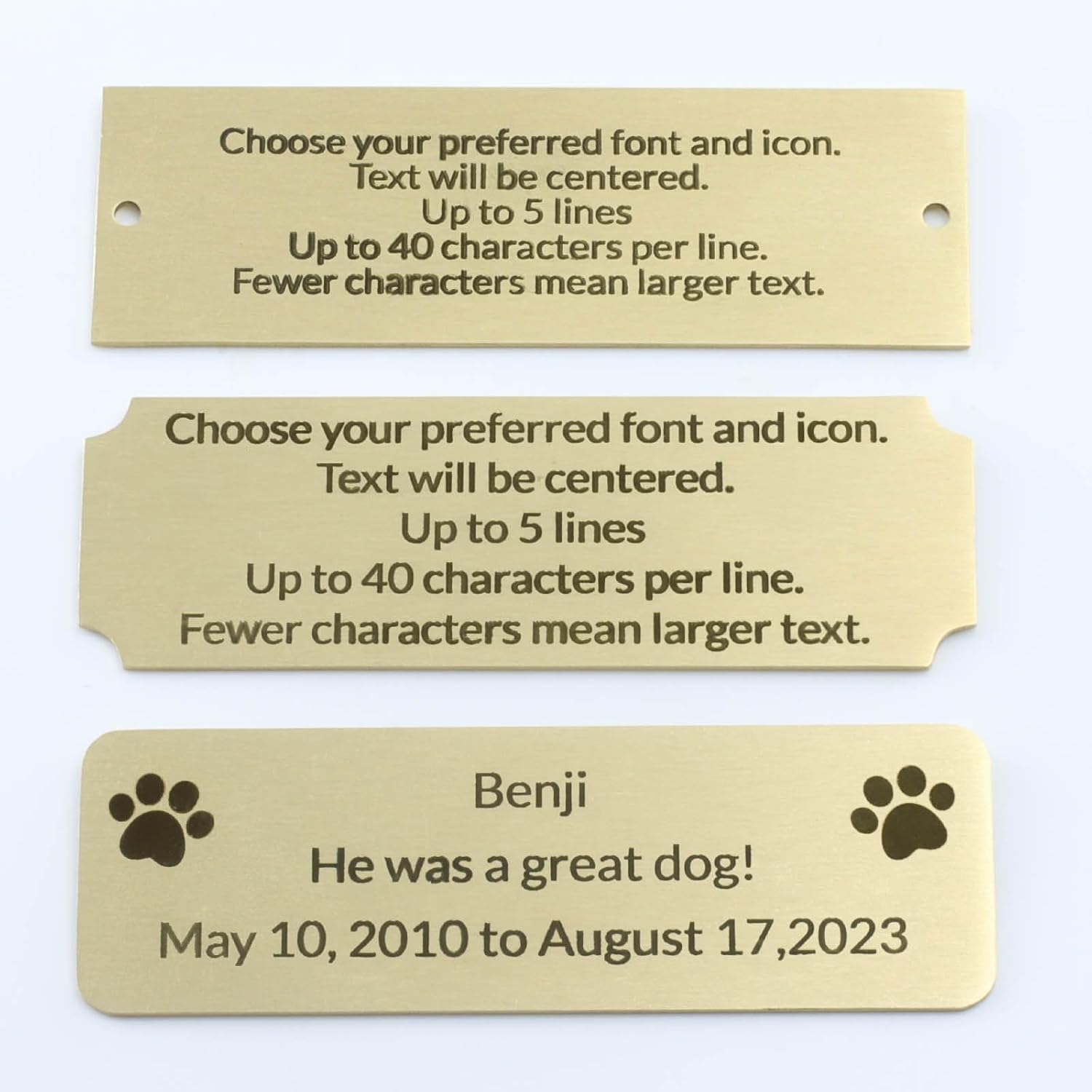 Custom Name Plate