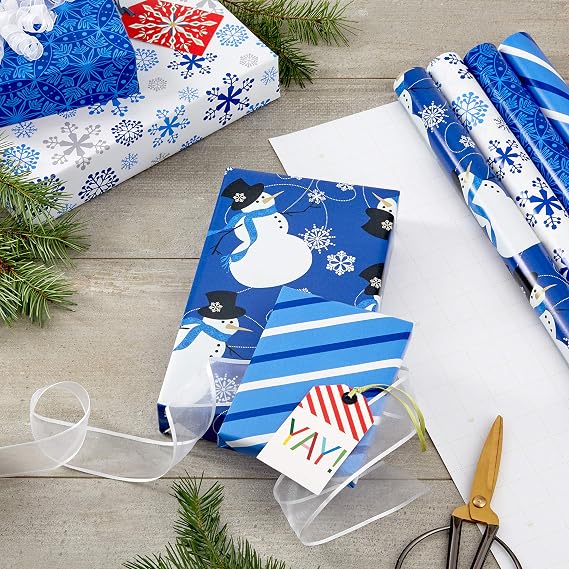 Reversible Holiday Wrapping Paper