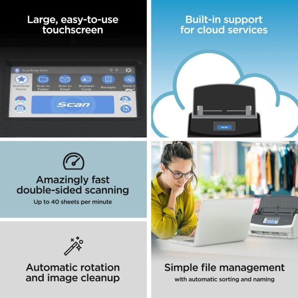Wireless Duplex Scanner for Home and Business.