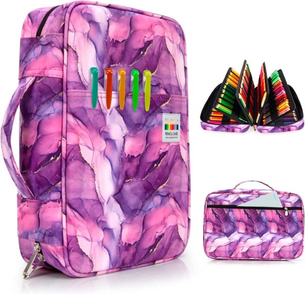 Large Capacity Pencil Holder – Organize Your Colored Pencils, Gel Pens, and Art Supplies, Perfect for Artists and Professionals