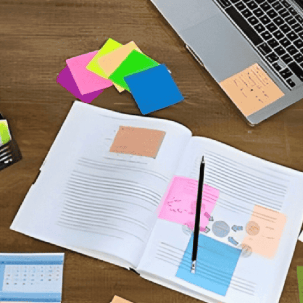 Brainstorming Ideas with Clear Sticky Notes