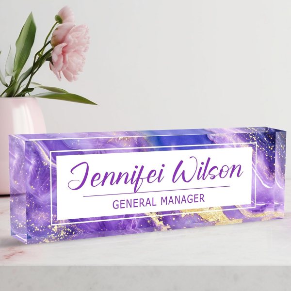 custom acrylic name plate