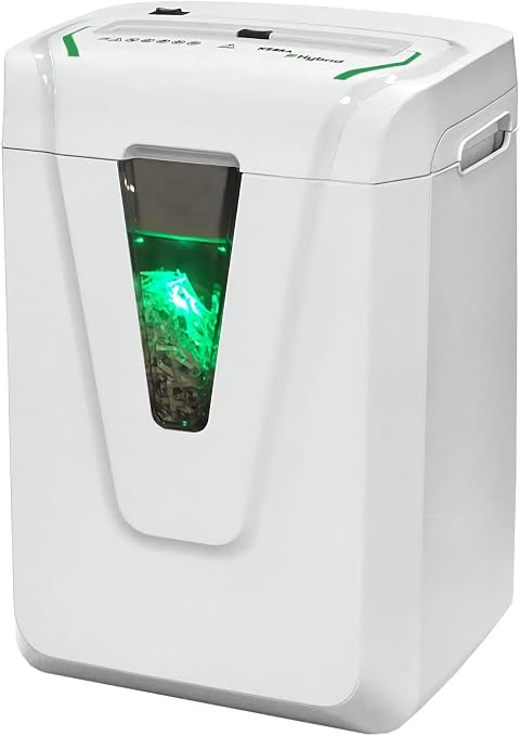 Commercial Shredder with Hybrid Technology, Auto Start/Stop, Carbon Steel Cutters for Paper and Credit Cards