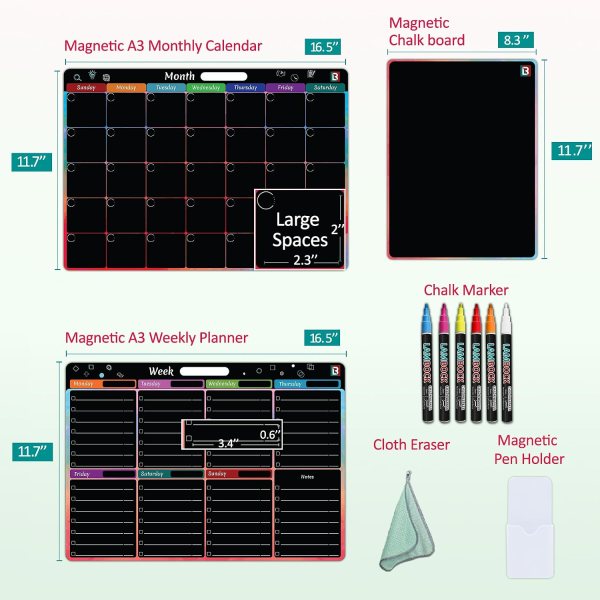 fridge magnetic calendar
