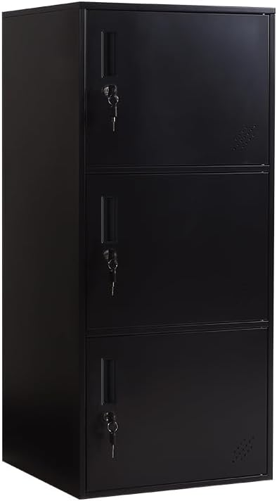 Durable Kids Storage Locker for Rooms, Classrooms, and Playrooms – Metal Children’s Storage Cabinet with Multiple Compartments for Books, Toys, and Schoolbags
