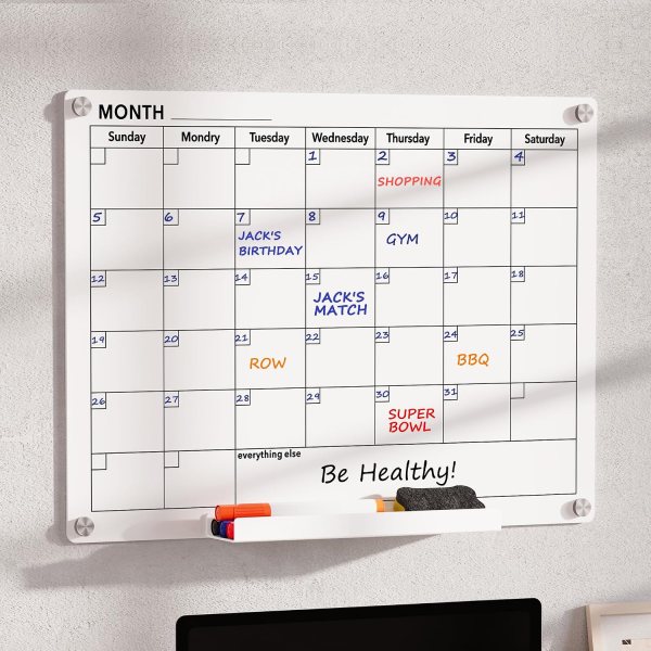 acrylic wall calendar