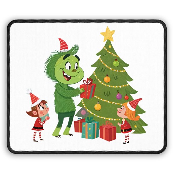 Whimsical Christmas Gaming Mouse Pad for Holiday Cheer, Cute Design, Gamer Gift, Desk Accessory, Holiday Decor