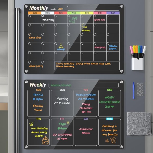 magnetic dry erase calendar