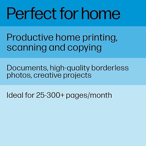 Wireless color printer for home and office, ideal for mobile printing, scanning, copying, and high-q.