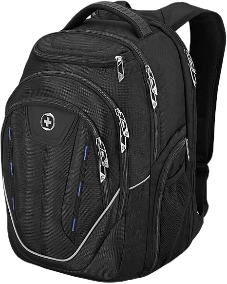 Business Laptop Backpack for Men – TSA Friendly, USB Charging Port, RFID Protection, Travel Backpack for College & Work