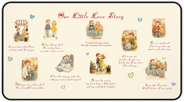 Valentine Desk Mat for Couples